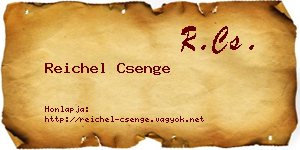 Reichel Csenge névjegykártya