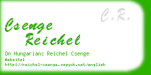 csenge reichel business card
